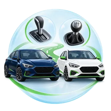 Автомобиль с автоматической и механической коробкой передач