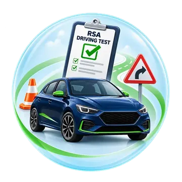 Подготовка ученика к экзамену RSA Driving Test